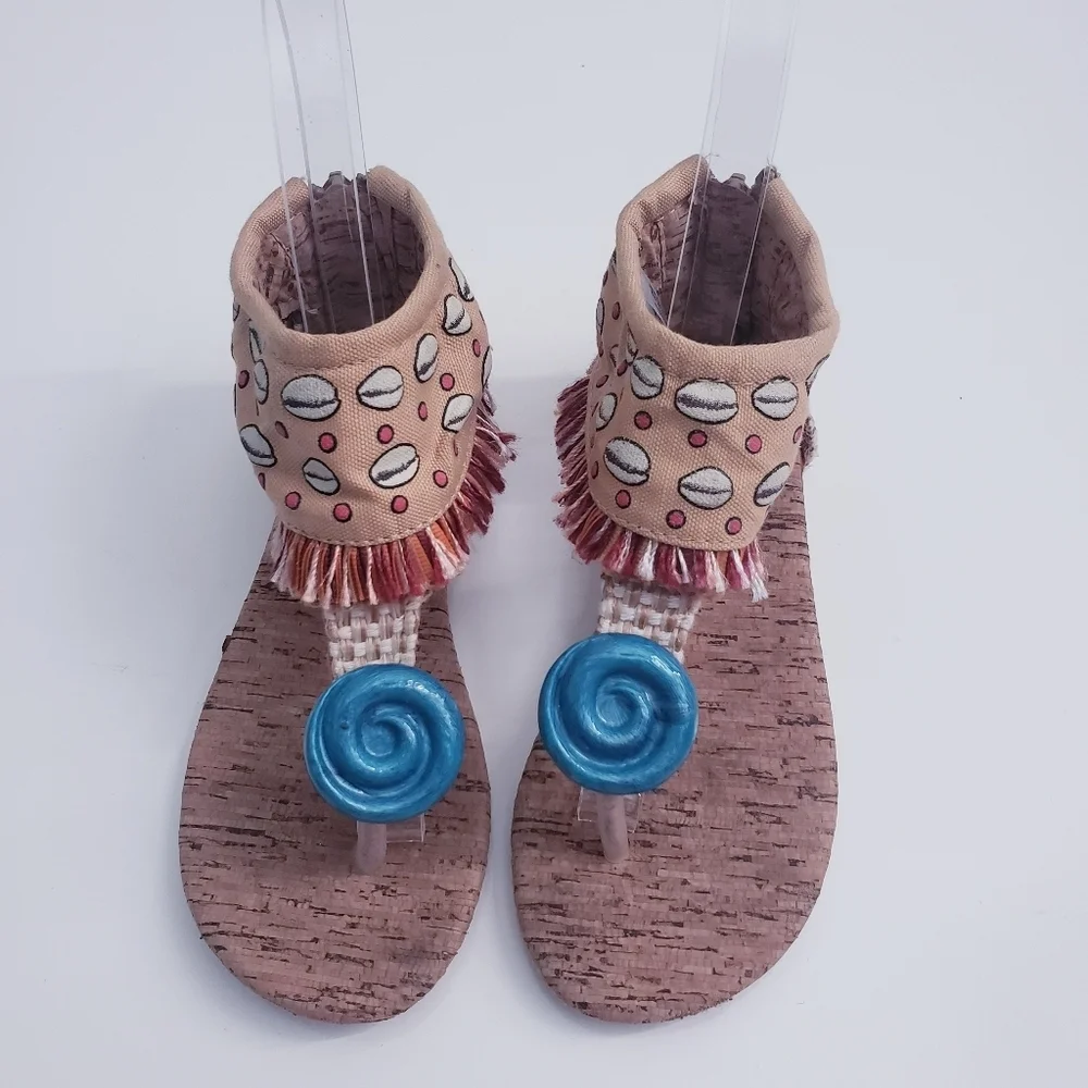Disney Moana Costume Sandals Seashell Ocean Vacation